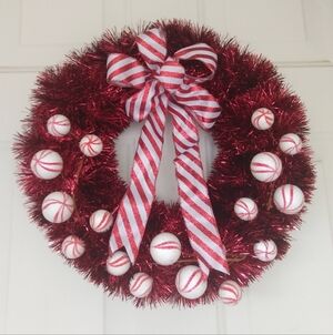 Handmade Peppermint Wreath